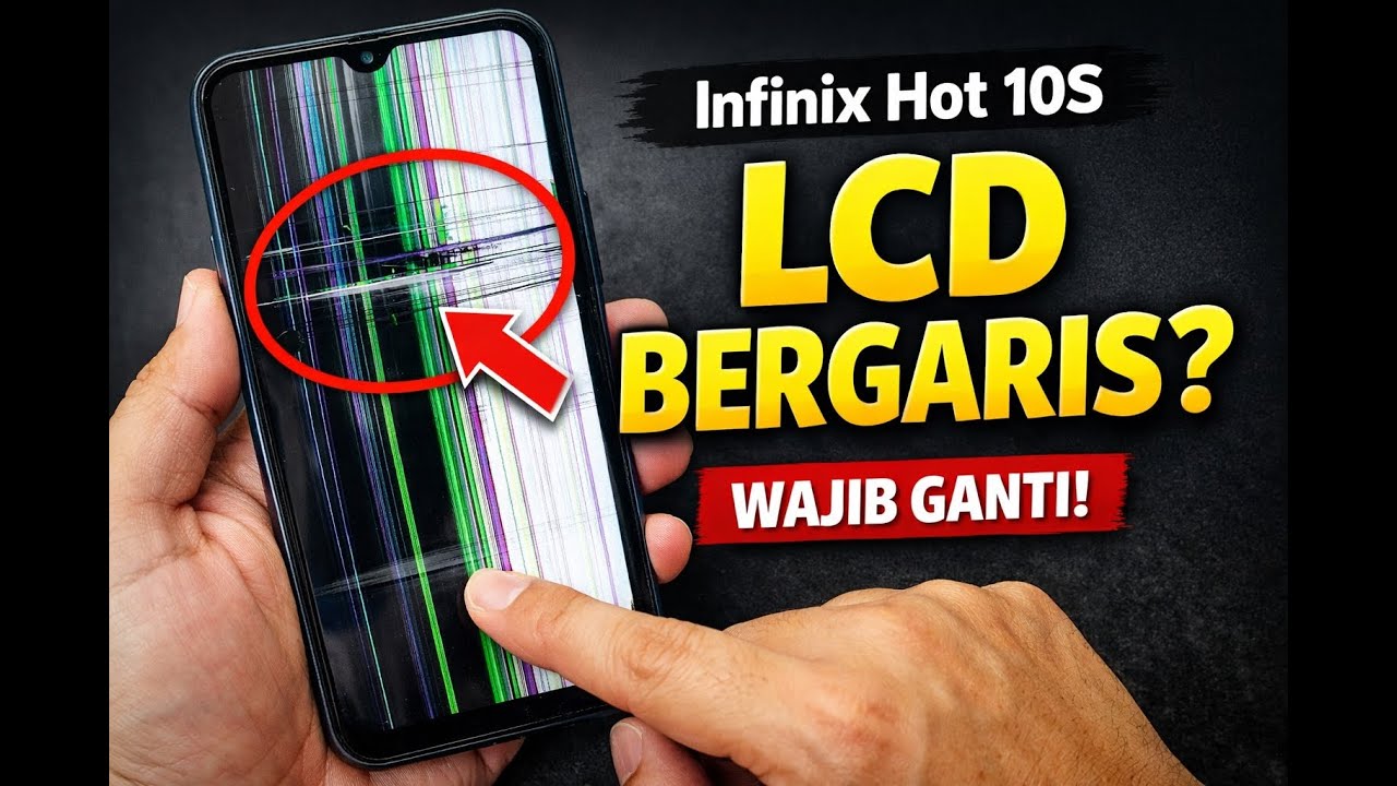 LCD Infinix Hot 10S Bergaris? Ini Penyebab & Solusi Paling Aman