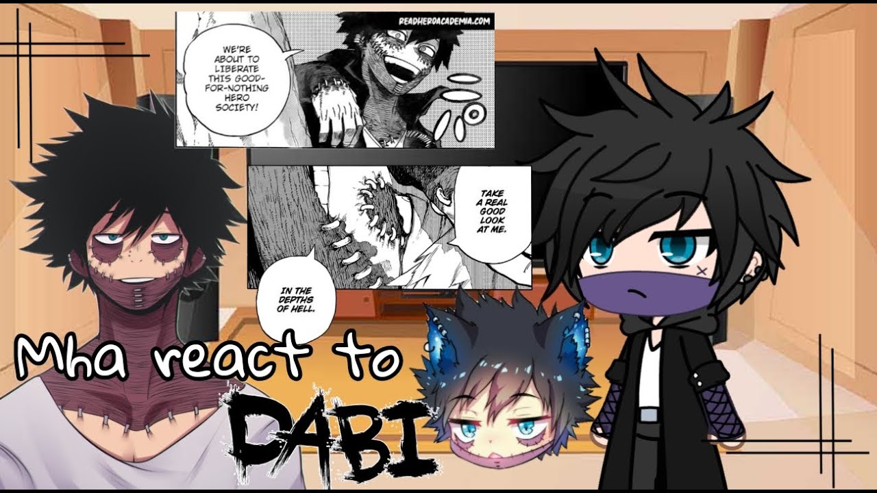 Mha react to Dabi //manga spoiler//