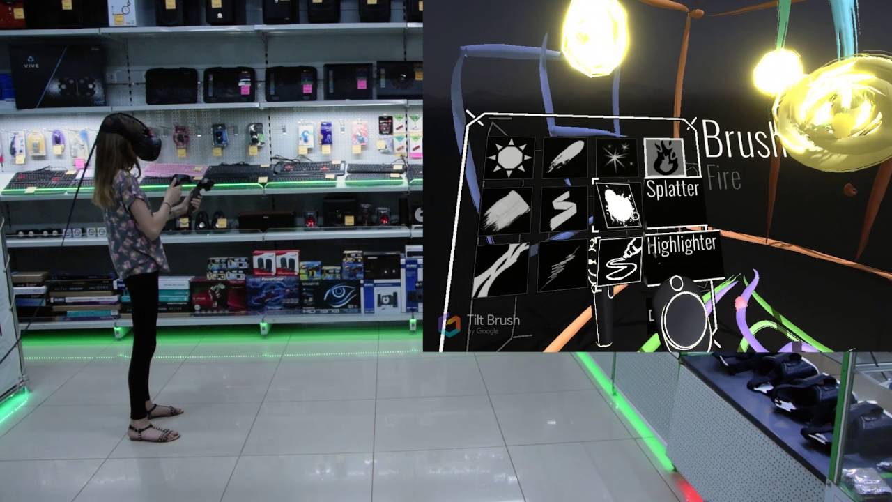 HTC vive Tilt Brush