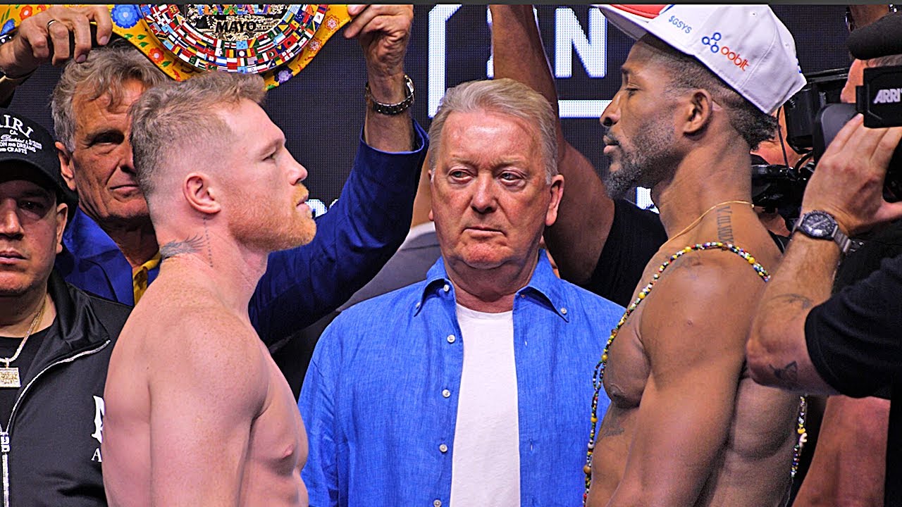 Canelo Alvarez vs William Scull - FULL Weigh In & Face Off Video