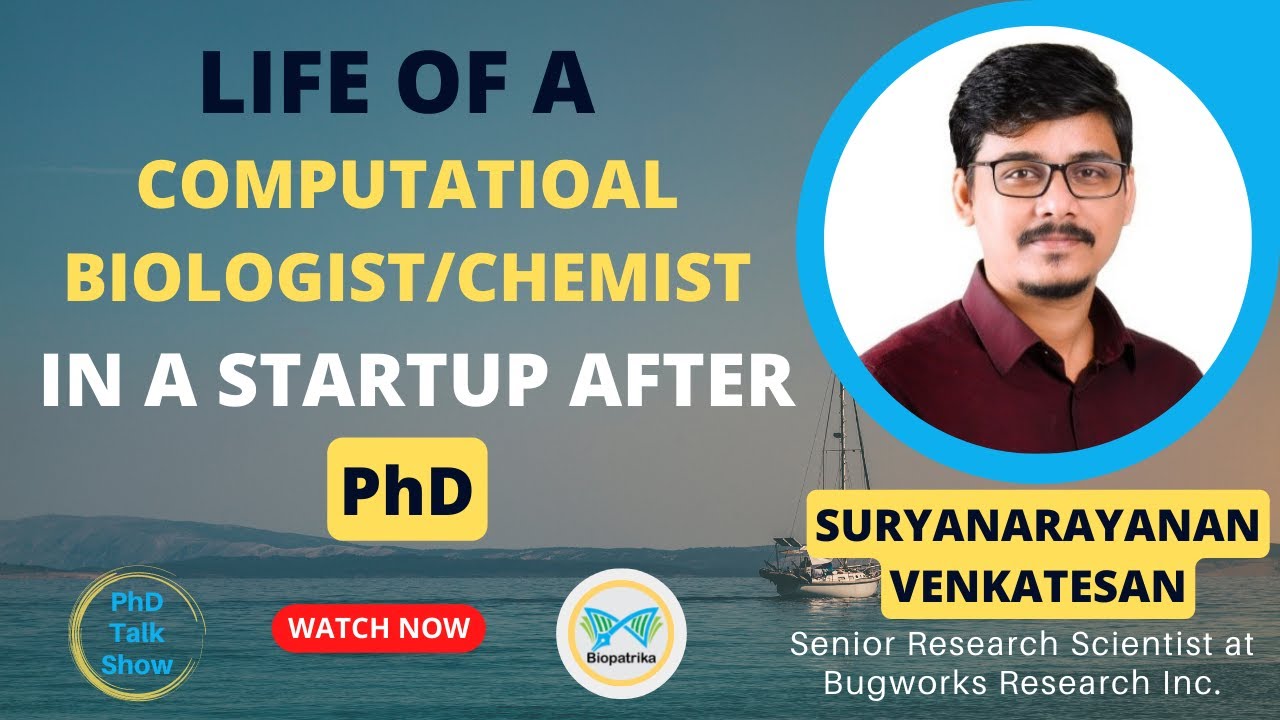 Transition from PhD to Startup | Computational Biologist | Bugworks | Suryanarayanan Venkatesan