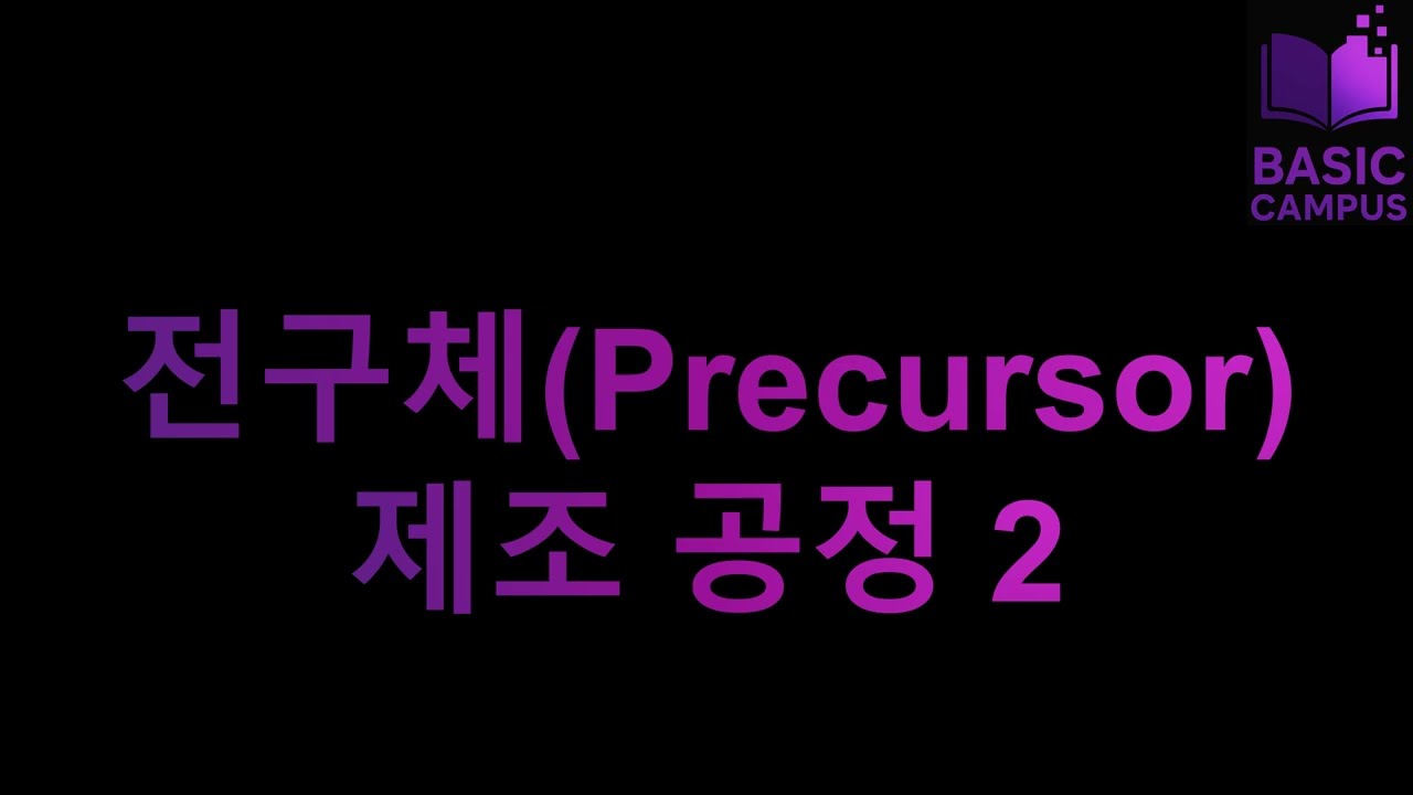 02. 전구체(Presursor) 제조 공정 - 2