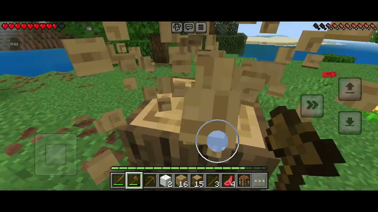 Minecraft: Gathering Wood and Stone