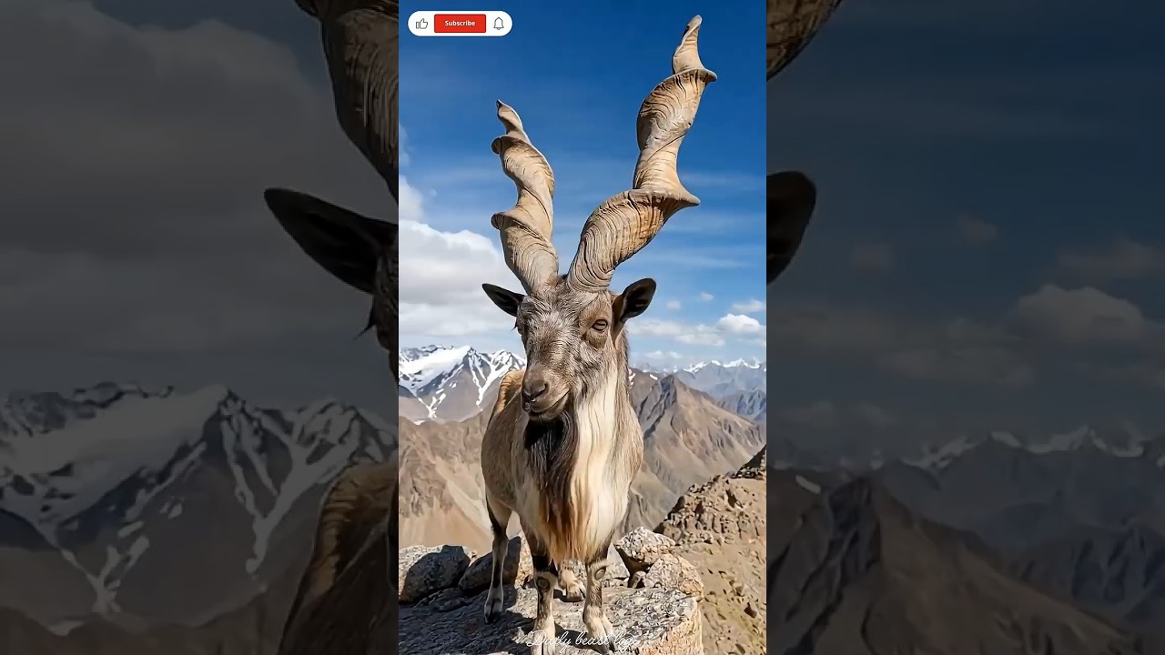 &ldquo;This Goat Climbs Vertical Cliffs&hellip; Meet the Markhor&rdquo;#wildlifedocumentary