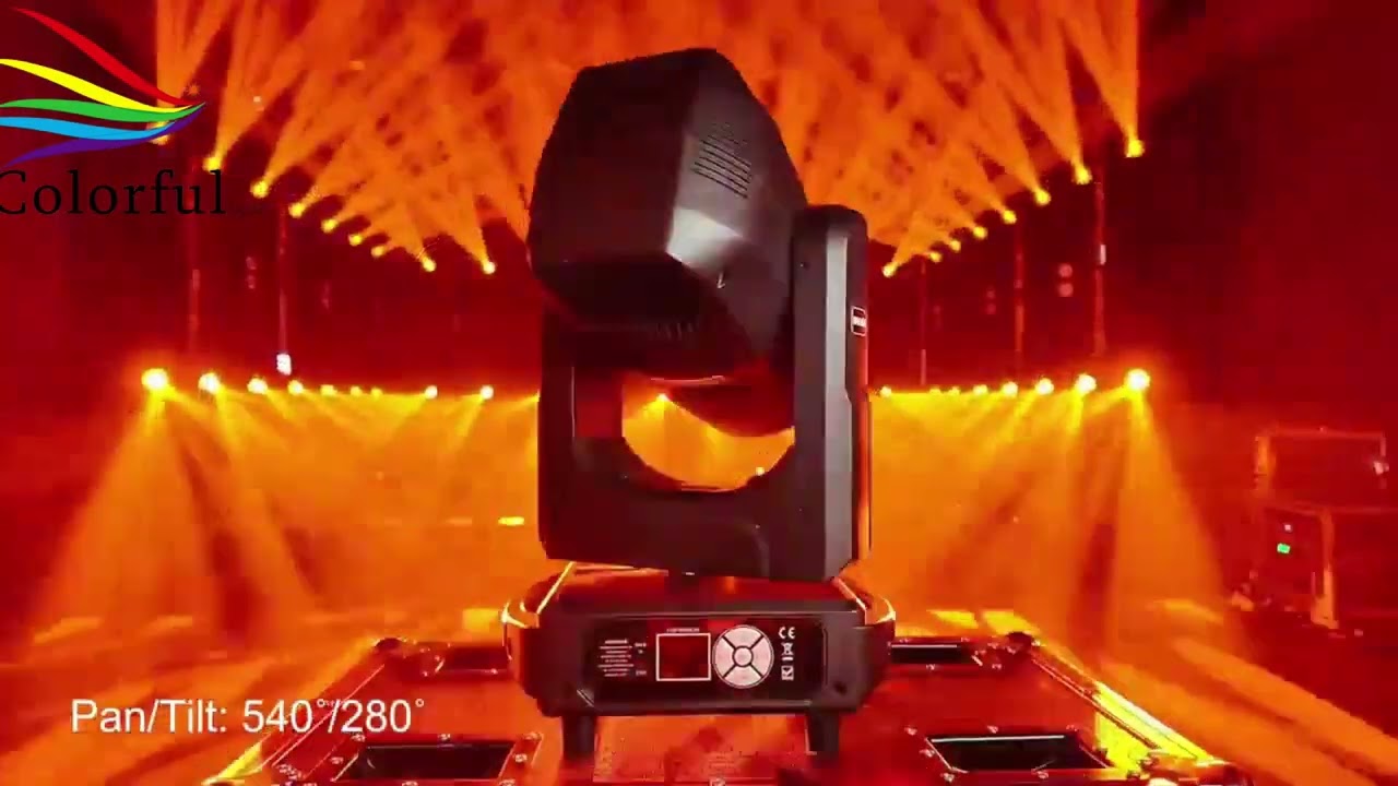 Colorful Light 300W LED Beam Moving Head Light with RGB LED Strip