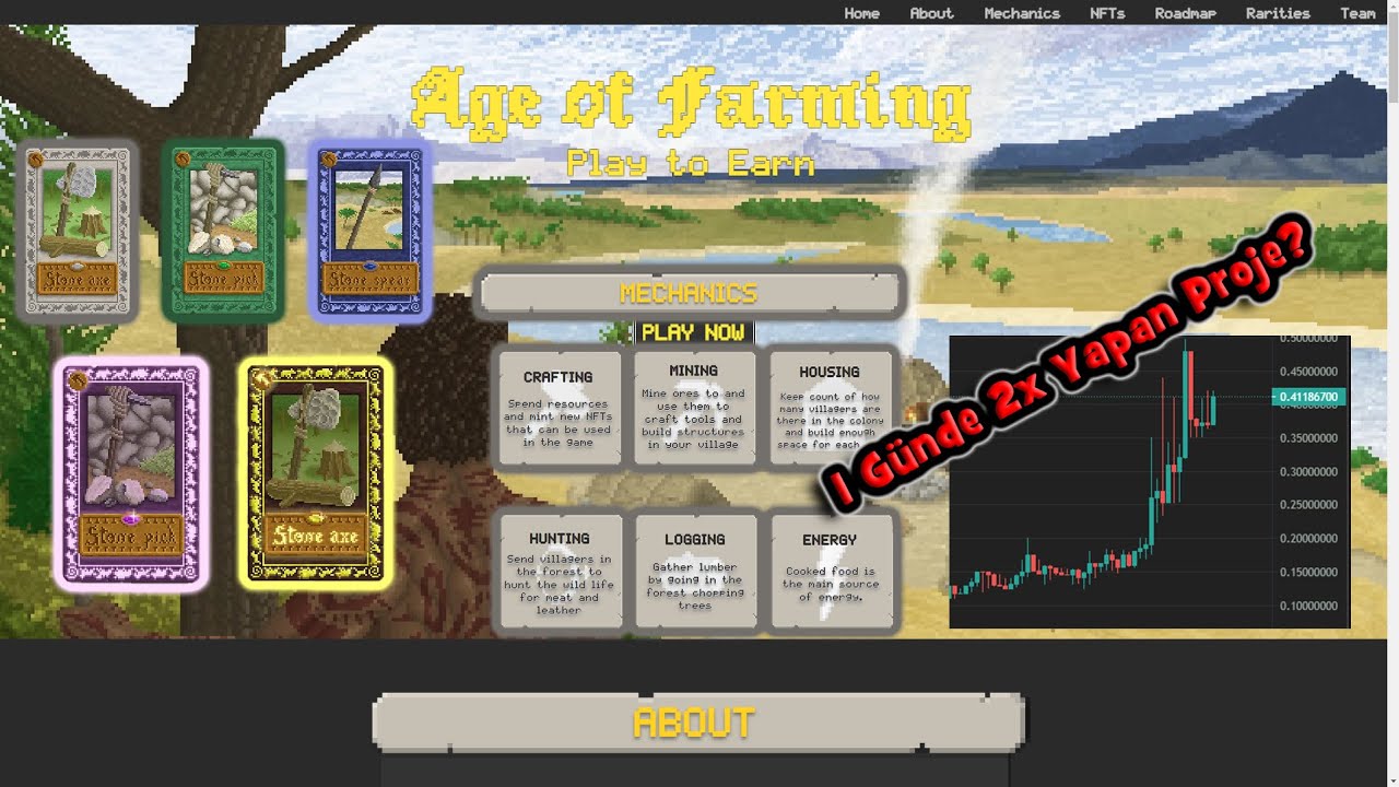 AgeOfFarming Wax Ağında p2e Oyun