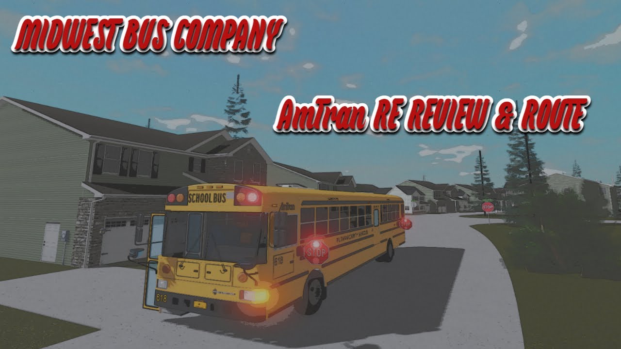 Roblox | Midwest Bus Company | AmTran RE Review & Route
