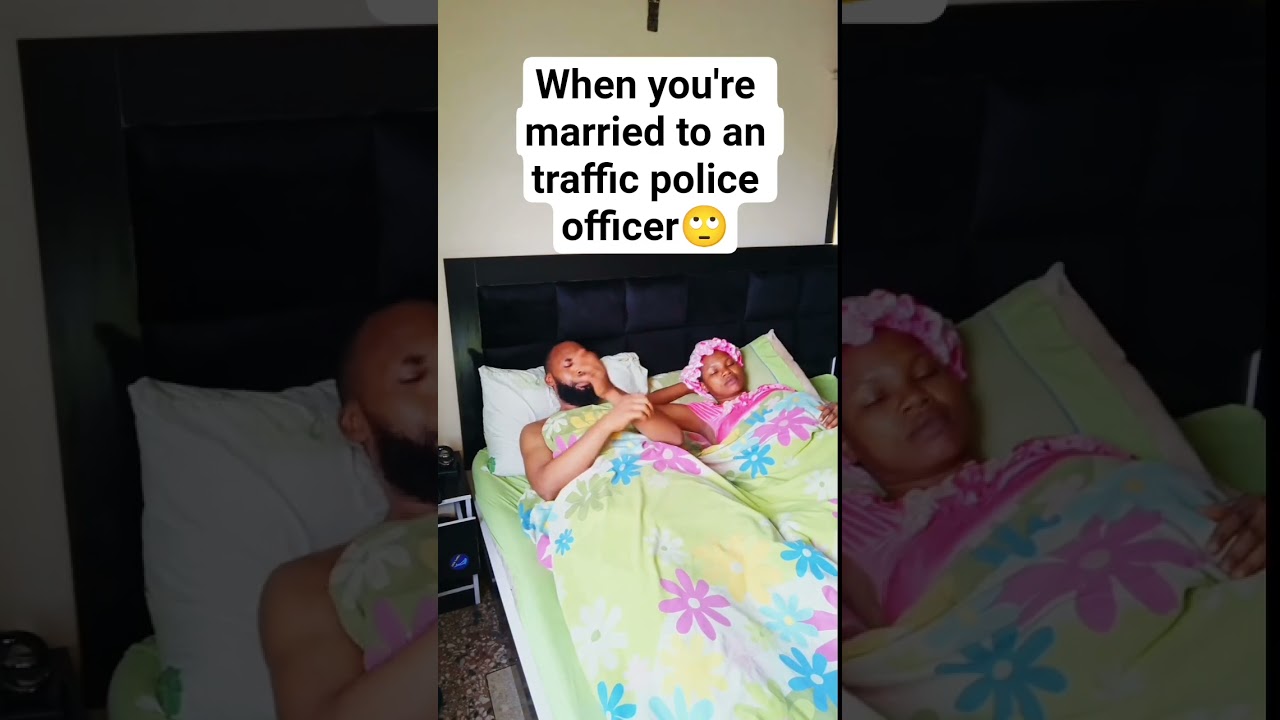 when you're married to an traffic police officer 🙄🤣 #funny #comedy #couple