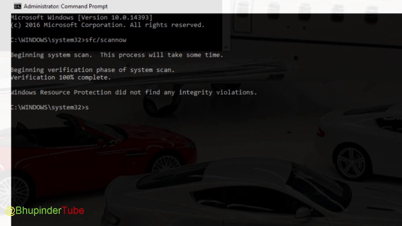 how to run sfc scannow in windows 10