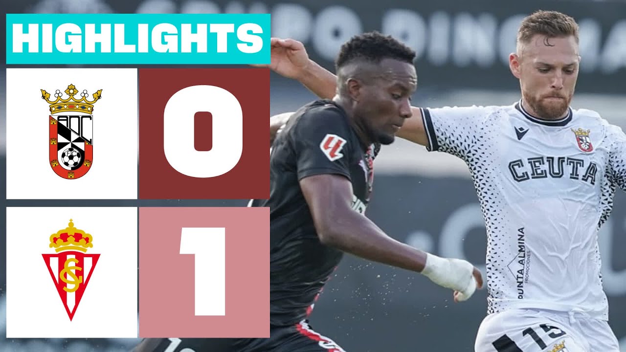 AD CEUTA FC 0 - 1 REAL SPORTING | RESUMEN LALIGA HYPERMOTION