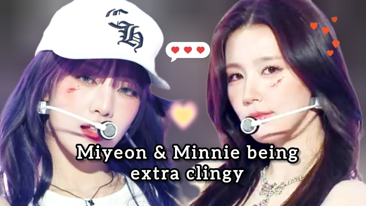 Miyeon being extra clingy to Minnie (mimin)