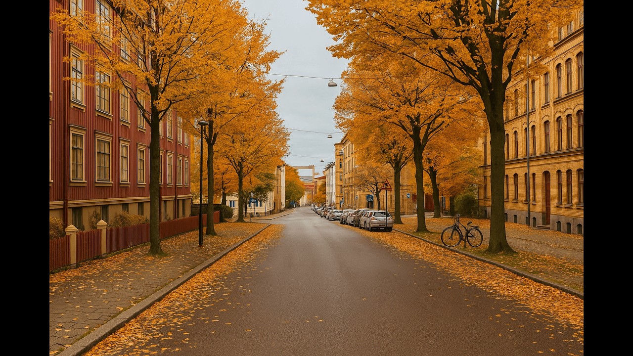 Explore Majorna in Autumn  Cozy 4K Stroll Through Gothenburg