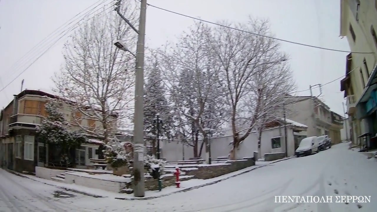 Χιονισμένη Πεντάπολη Σερρών