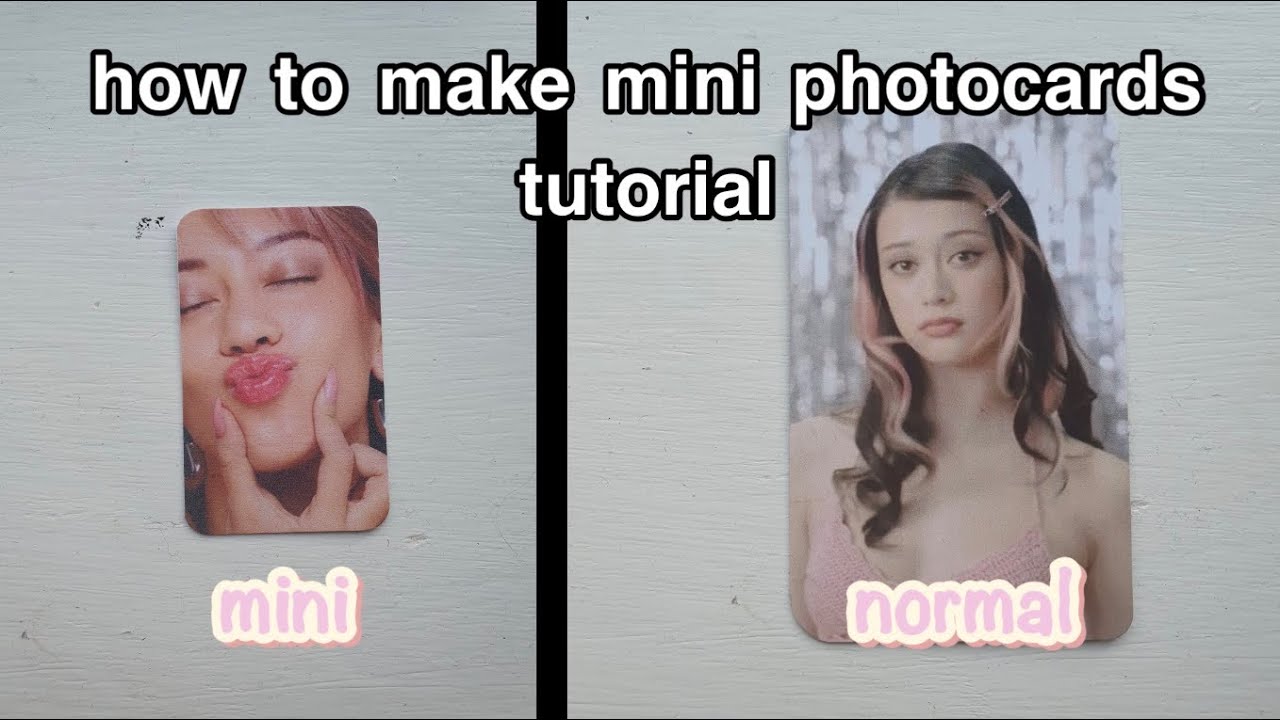HOW TO MAKE MINI PHOTOCARDS TUTORIAL 