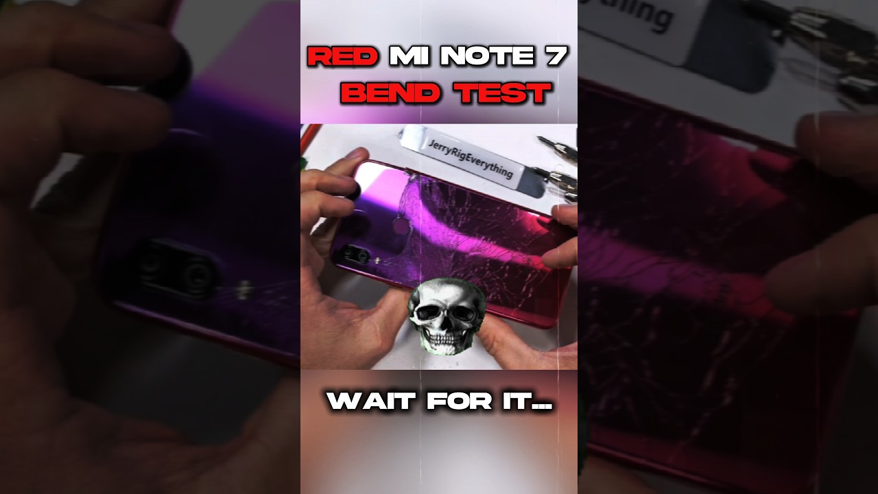 Redmi Note 7 Bend Test &ndash; Will It SURVIVE or SNAP in Half?! 😱📱#shorts#viralvideo