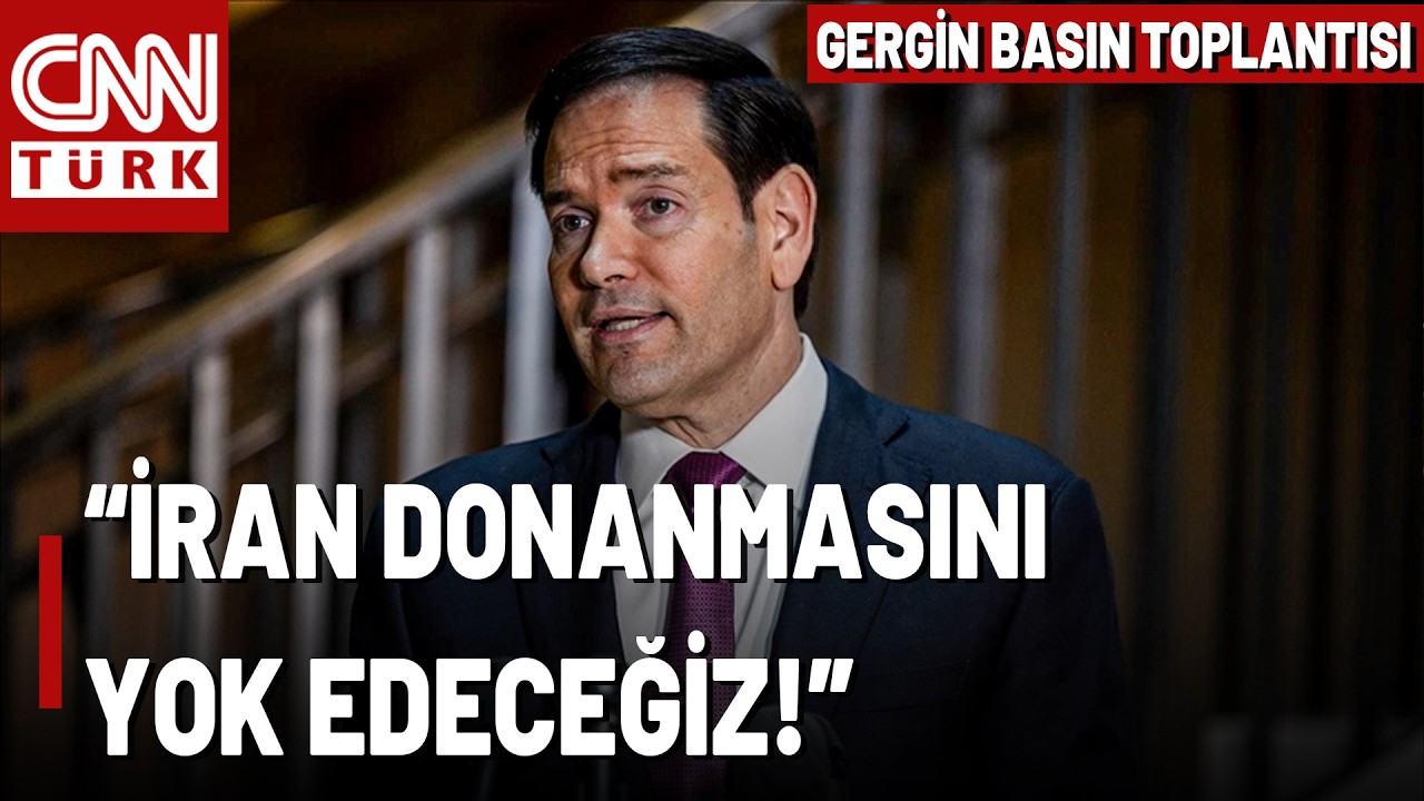 SON DAKİKA🚨ABD Dışişleri Bakanı Rubio'dan Gergin Açıklama! 