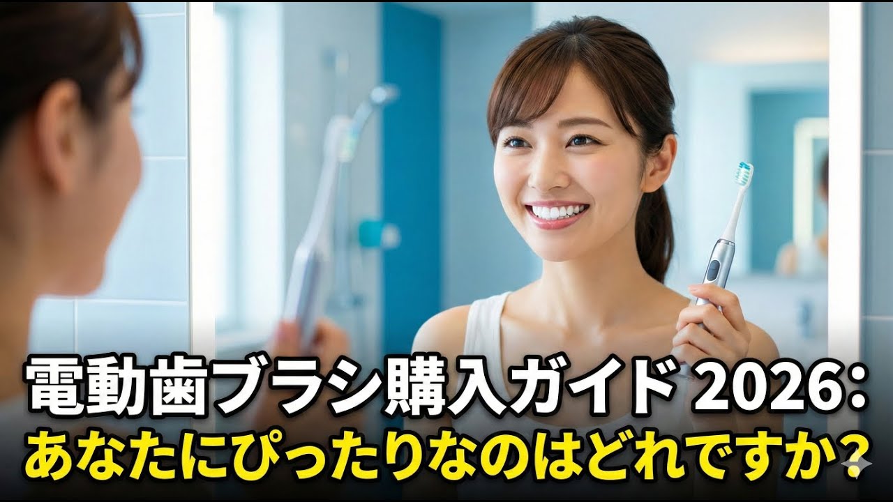 電動歯ブラシ購入ガイド 2026: あなたにぴったりなのはどれですか?