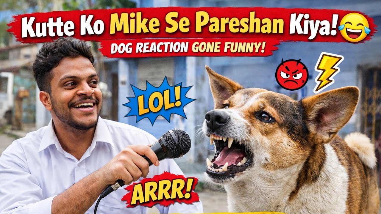 Kutte Ko Mike Se Pareshan Kiya 🤣 | Dog Reaction Gone Funny | Aaj Ka Vlog
