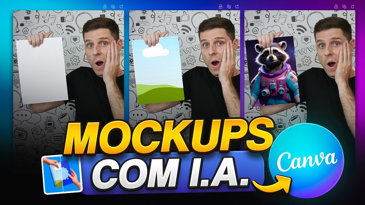 UAU! Crie Mockups usando QUALQUER imagem no Canva!