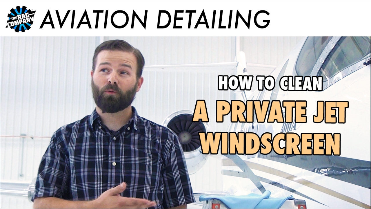 Cleaning a Private Jet Windscreen with ONR - Aviation Detailing