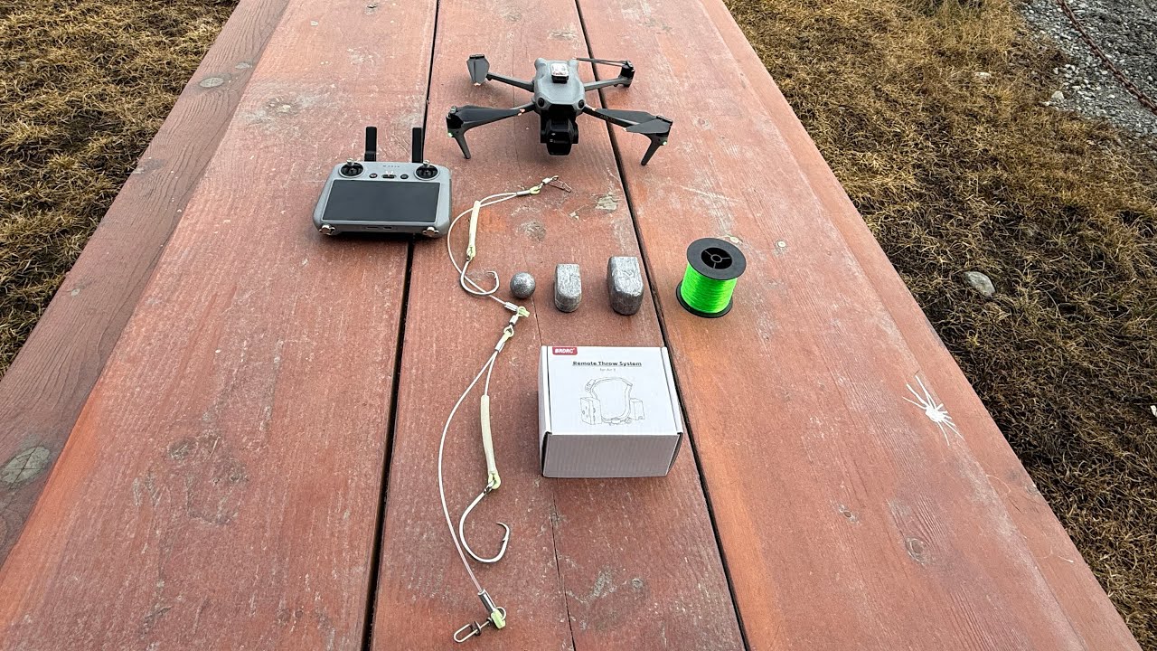 DJI Air 3S Air Drop Drone Fishing Rig