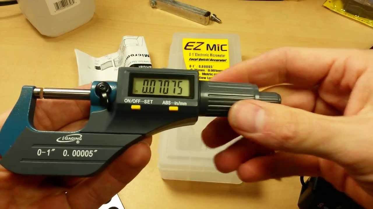 (:UnBox & Review:) iGaging EZMic Digital Micrometer ~Absolute Origin, .00005