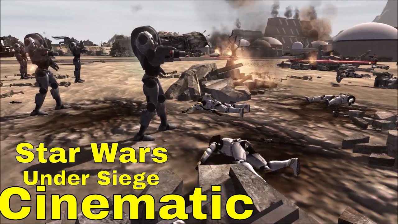 UNDER SIEGE Star Wars Cinematic Battle (Men of war assault squad star wars mod)