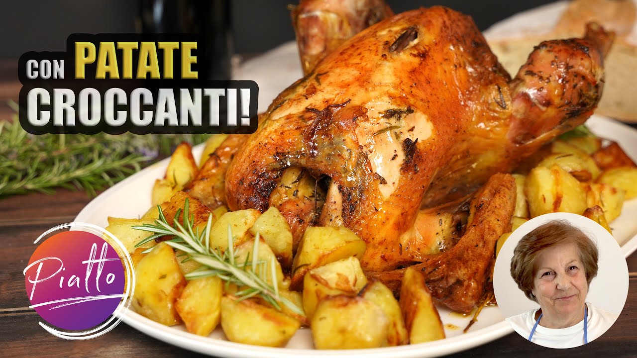 Pollo al Forno con Patate Croccanti! Ricetta della Nonna | Secondo Piatto
