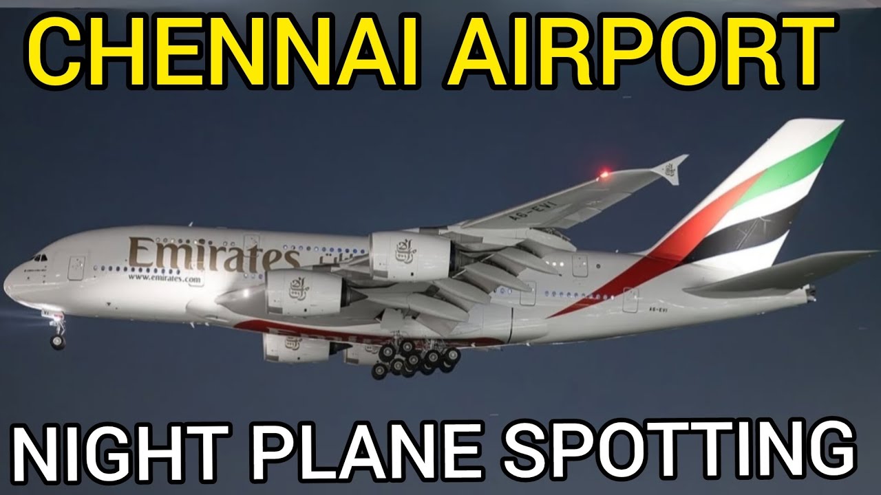 Night PLANE SPOTTING ✈️at CHENNAI AIRPORT🇮🇳 taxiway spotting