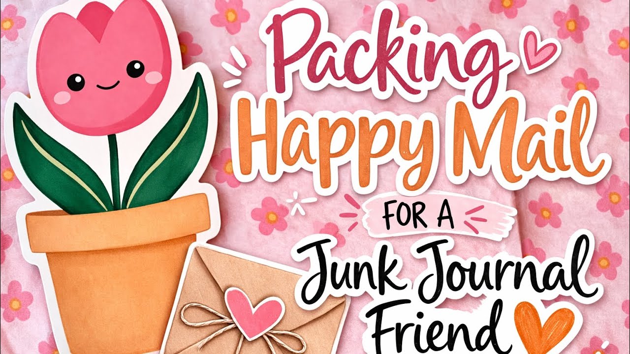 Упаковываю поздравительные письма для подруги, которая обожает делать памятные дневники 🧡