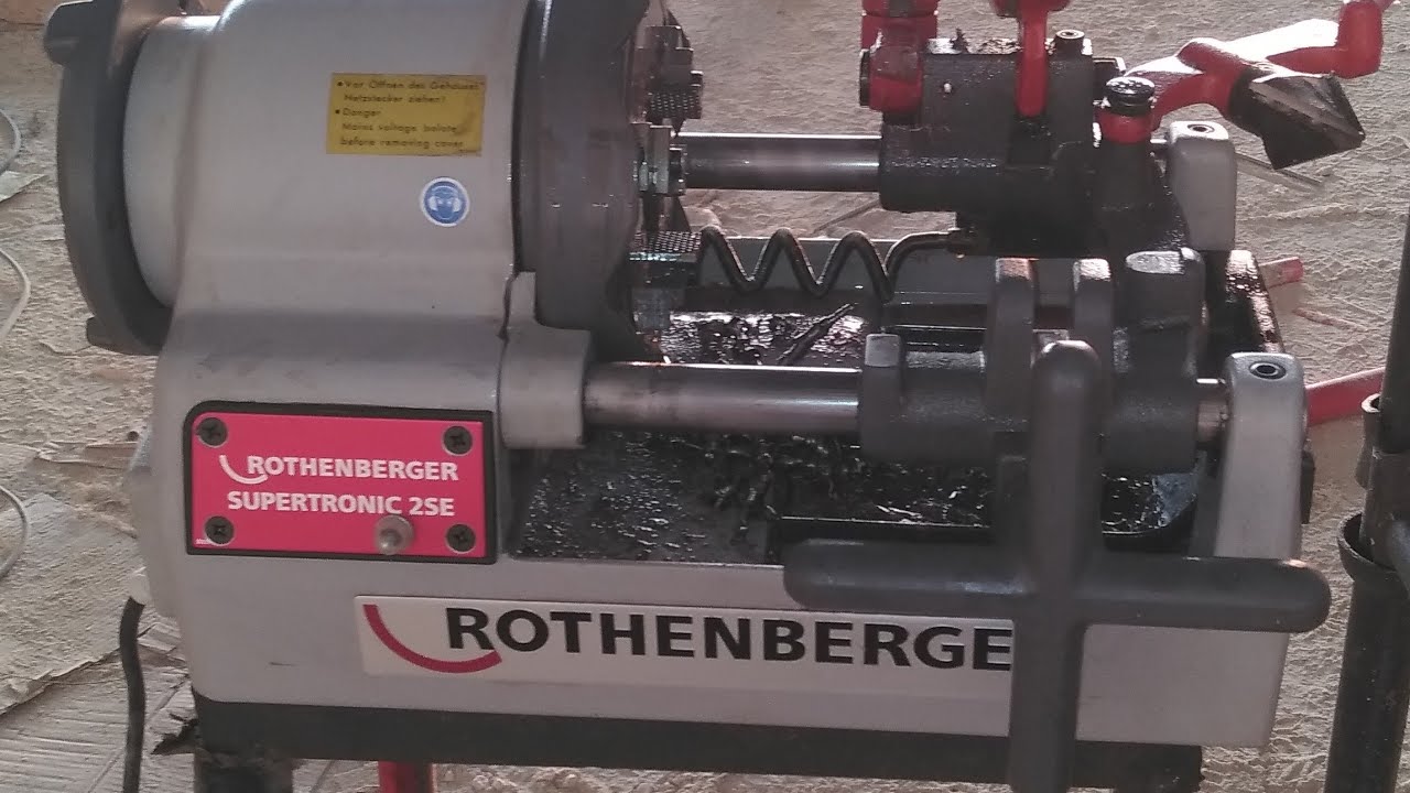 Automatic pipe threading machine ,1/2 to 2" BSPT threading # short video