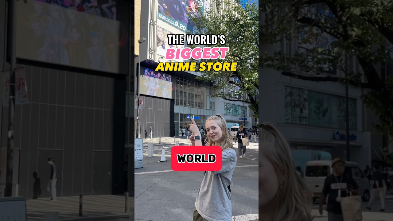 I visited the BIGGEST ANIME STORE in the world!!😱 #anime #animemerch #japan