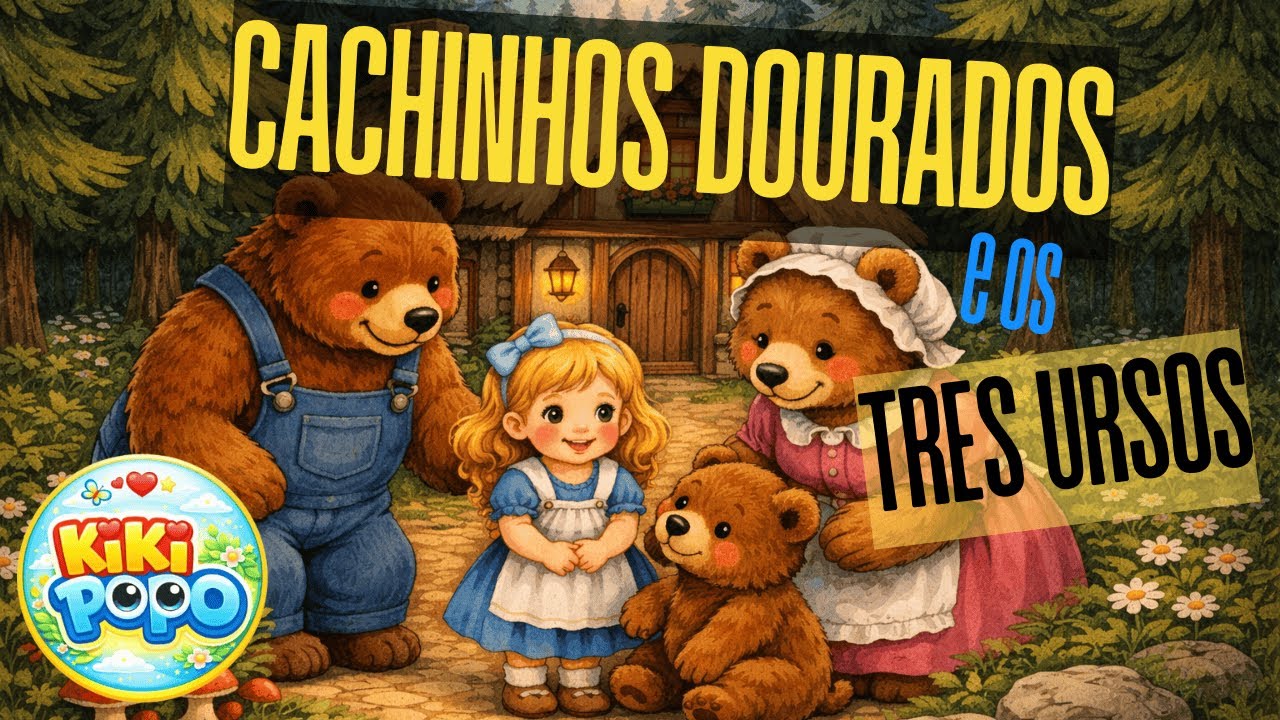 Cachinhos Dourados e os Três Ursos 🐻 | História Animada Infantil | Escuta e Imaginação