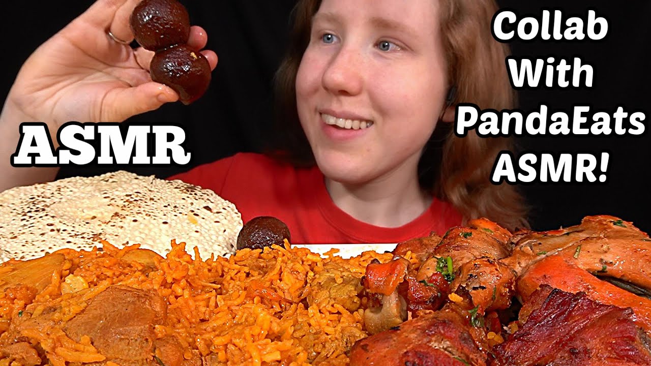 ASMR INDIAN FOOD (Chicken Biryani) MUKBANG (No Talking) EATING SOUNDS