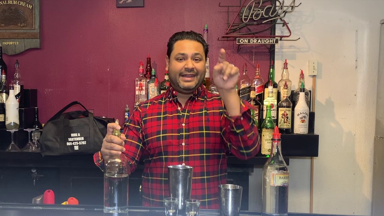 Online Bartending School - Shot Practice