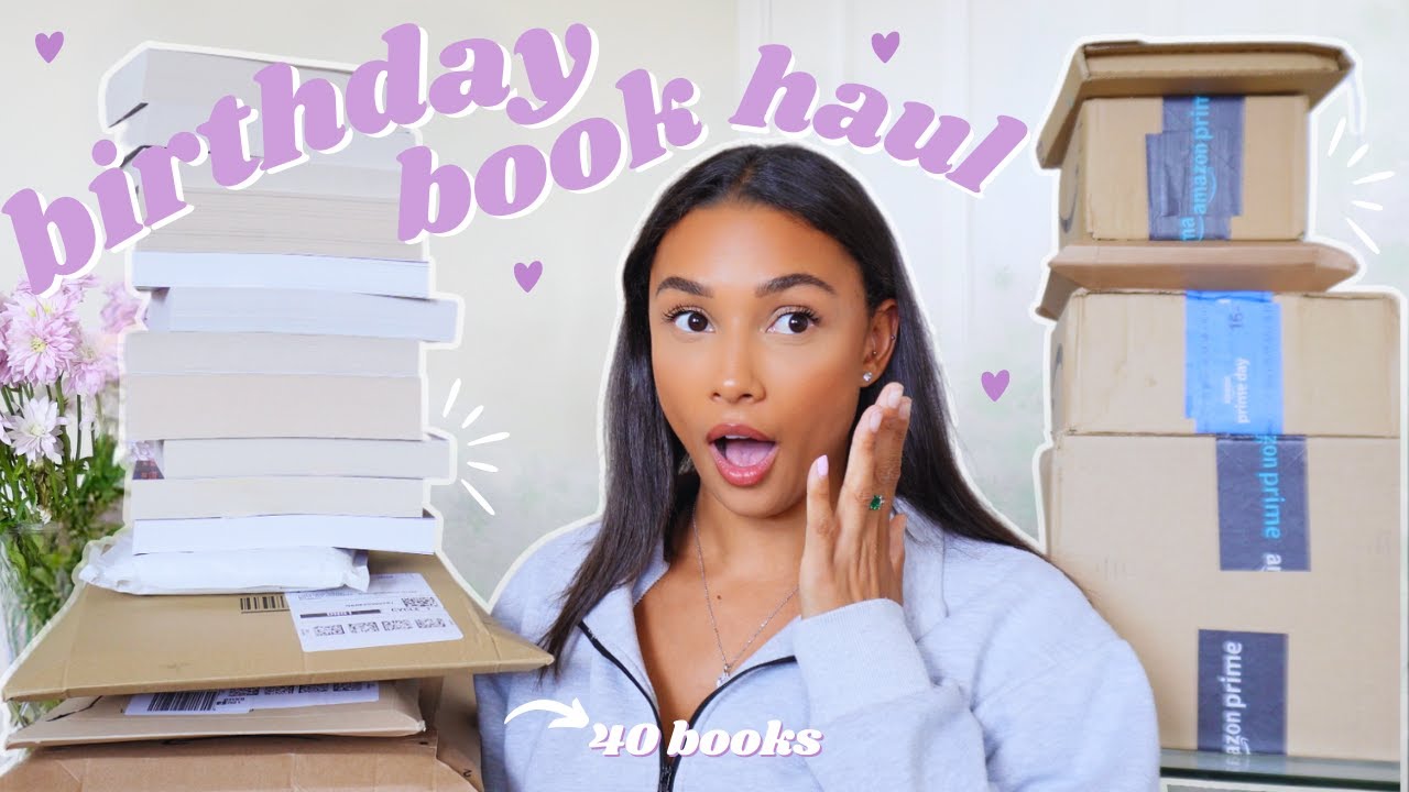ОГРОМНАЯ поставка книг ко дню рождения ✨💌 *распаковываю 40 книг!*