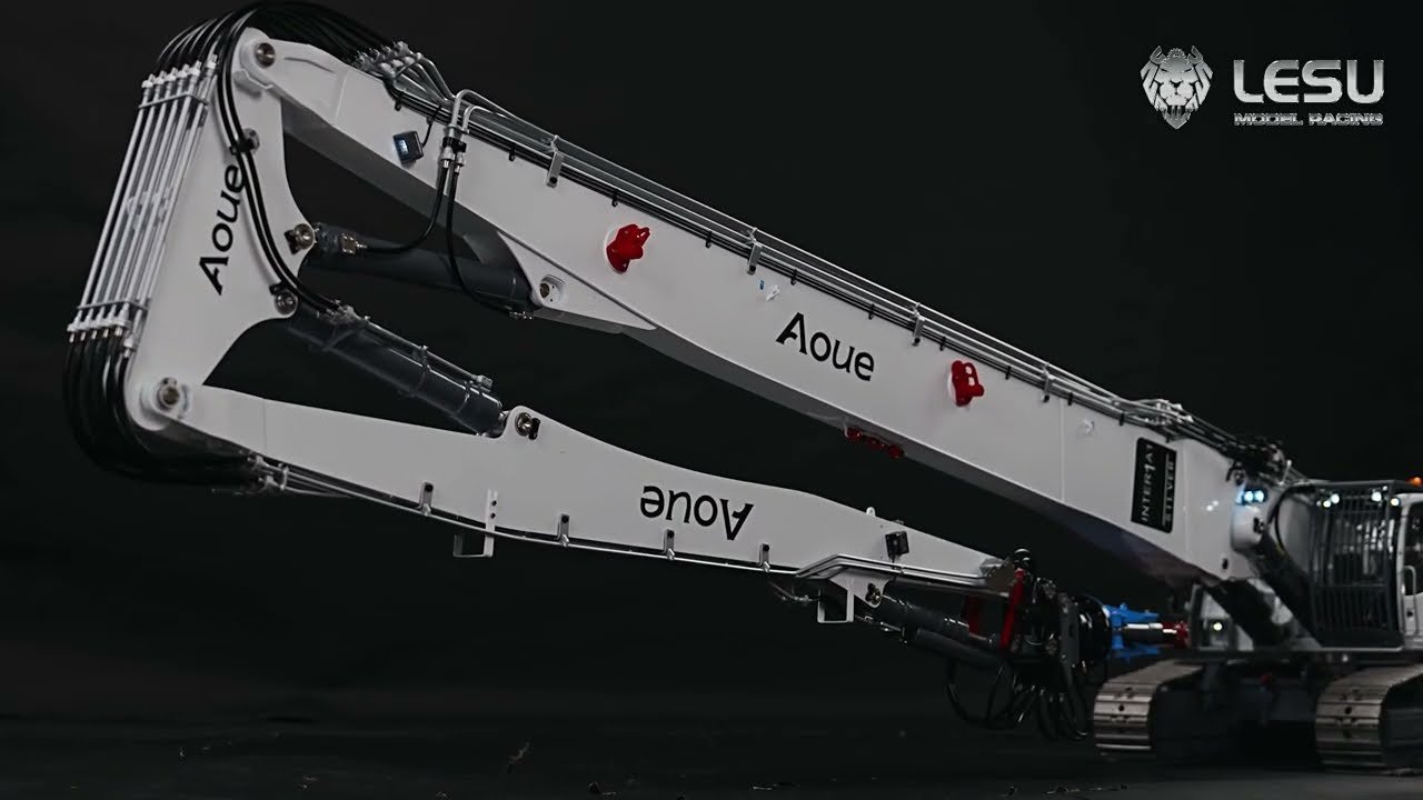 1/14 LR960 fully hydraulic excavator, demolition arm&digging arm operation demonstration #rc