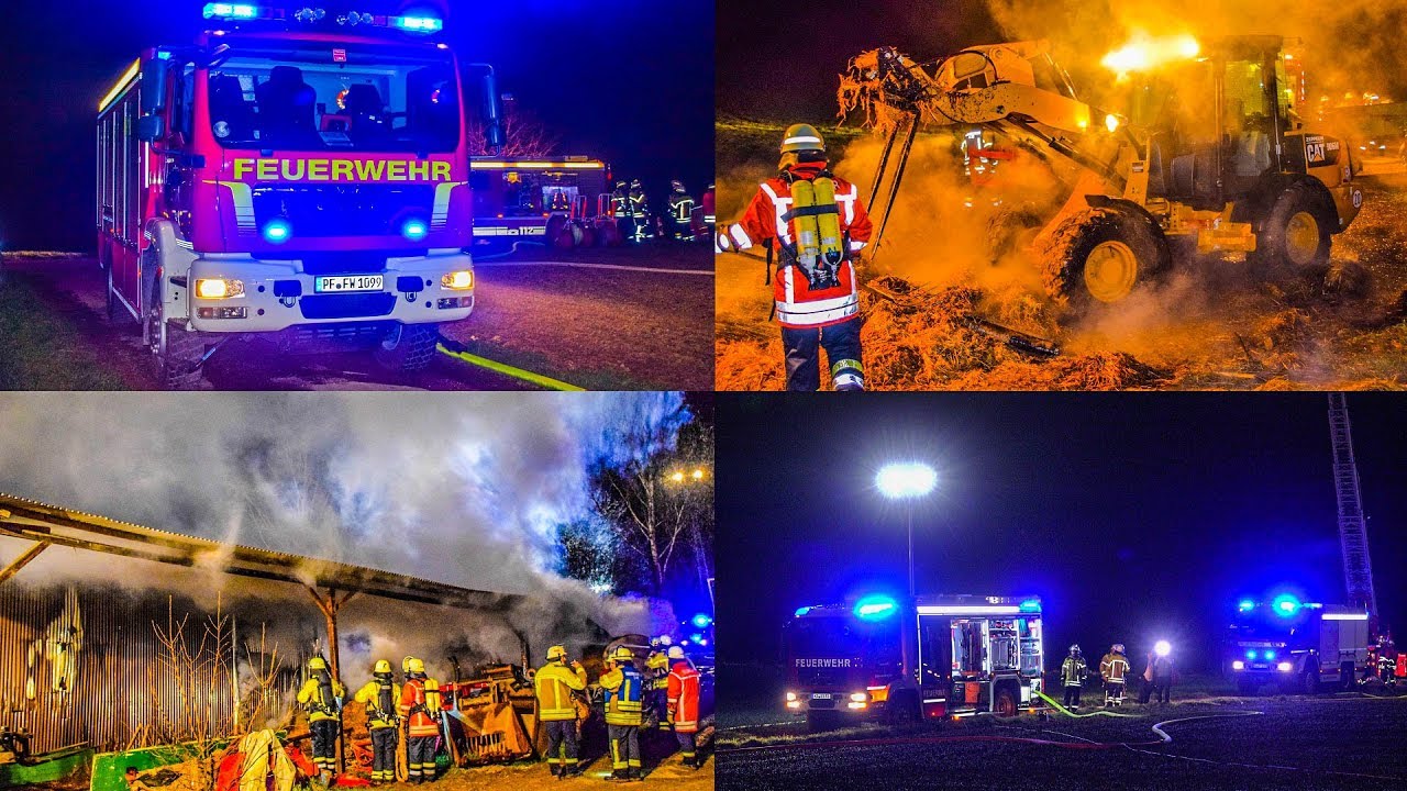 [BRANDSTIFTER-SERIE] SCHEUNE IN VOLLBRAND | FEUERWEHR & DRK im GROSSEINSATZ - Flammen & Rauch