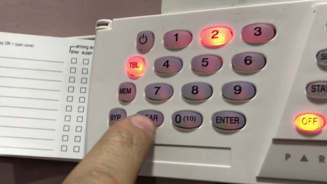 ALARM SİTEMİNDE  TELEFON NUMARASI DEĞİŞTİRME PARADOX