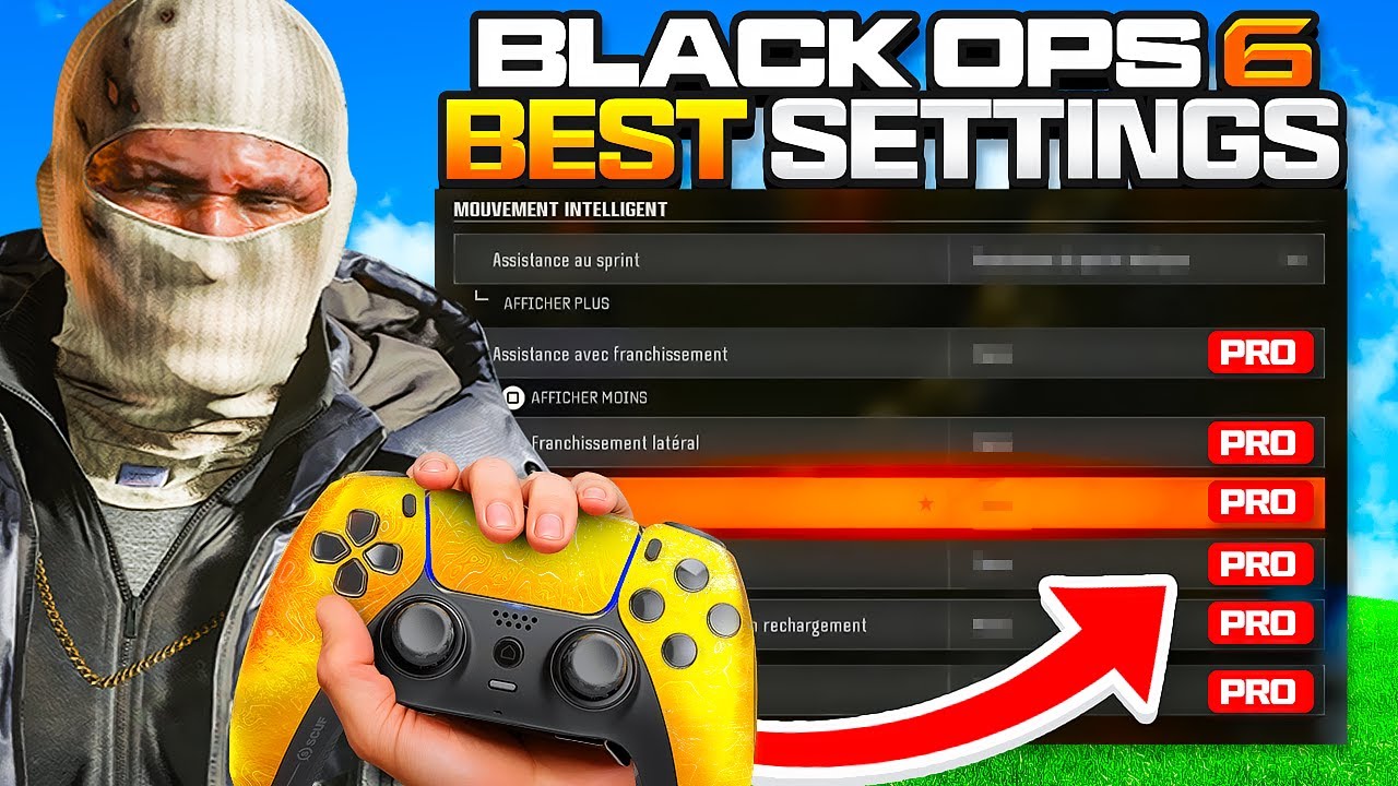 Les meilleurs paramètres Manette et Graphique des Joueurs Pro sur Call of Duty Black Ops 6