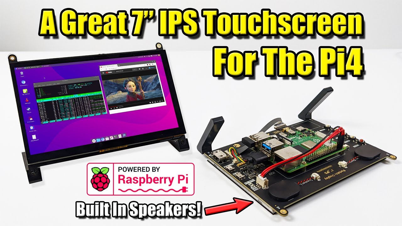 This is A Great 7 Inch IPS Touchscreen For The Raspberry Pi 4