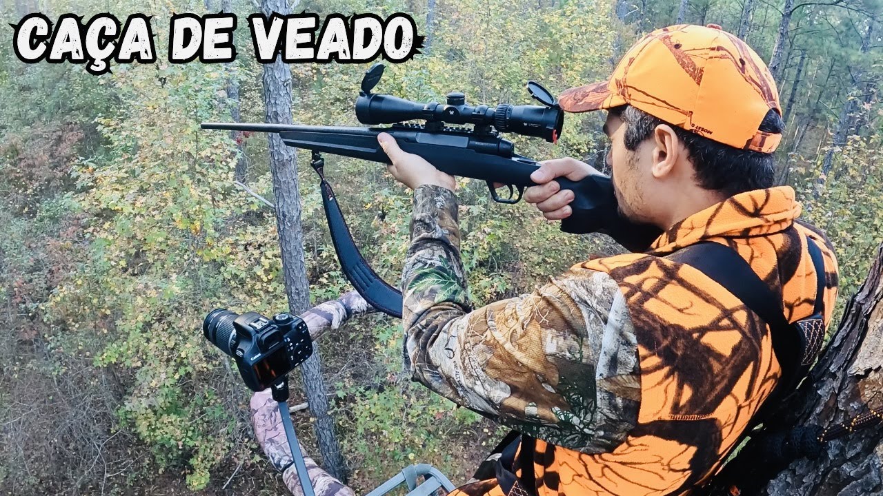 Primeira dia de caça de veado com arma de fogo