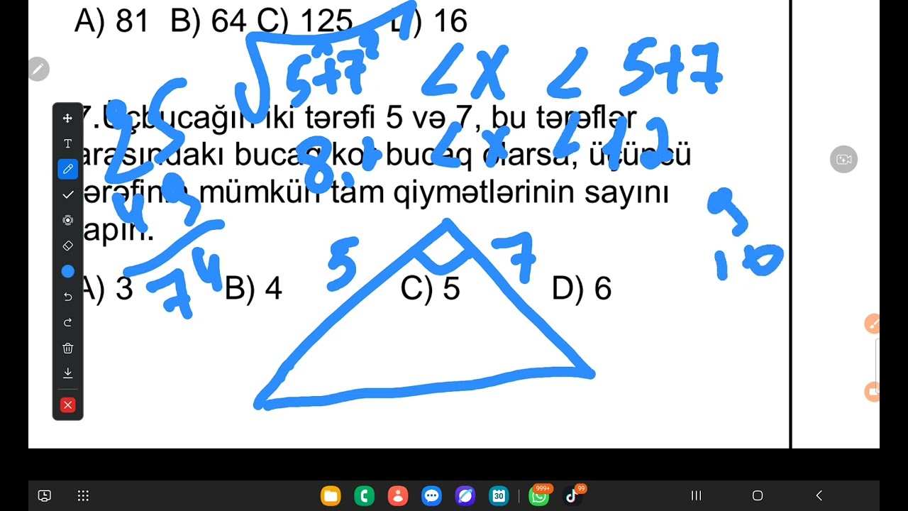 Riyaziyyat 21 aprel/sertifikasiya/blok/Arzu Ələddin qızı/051-641-88-34