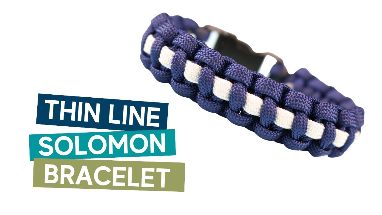 THIN LINE SOLOMON BRACELET WITH BUCKLE PARACORD TUTORIAL
