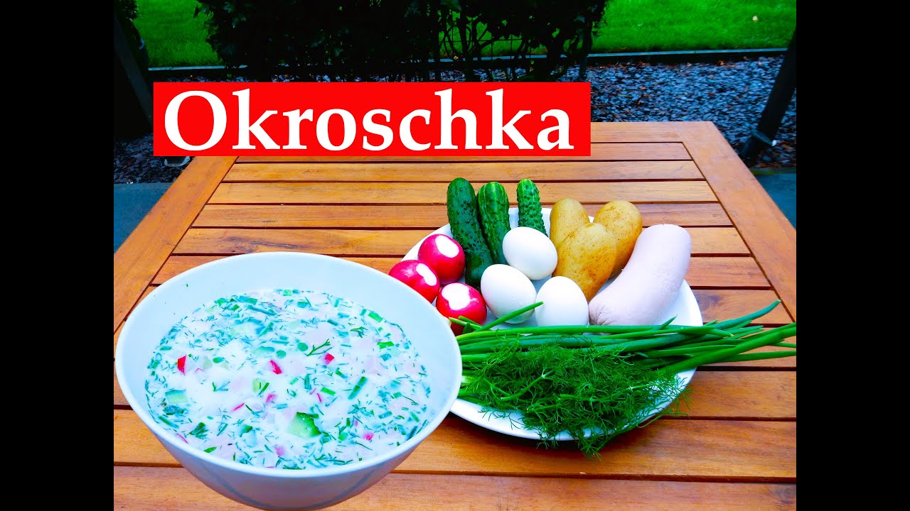 Okroschka - schneeweiße, kalte Suppe. Rezept von meine Mutti. Окрошка