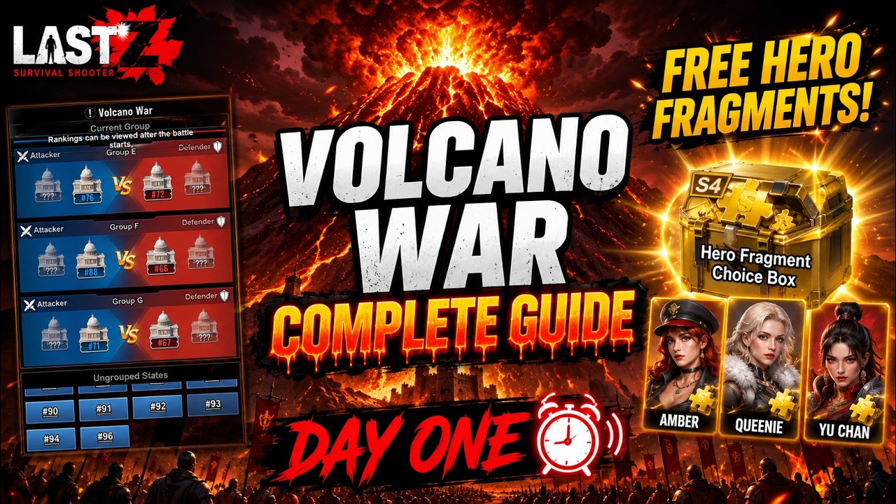 Don't Enter Volcano War Without Watching This First... Last Z Survival Shooter