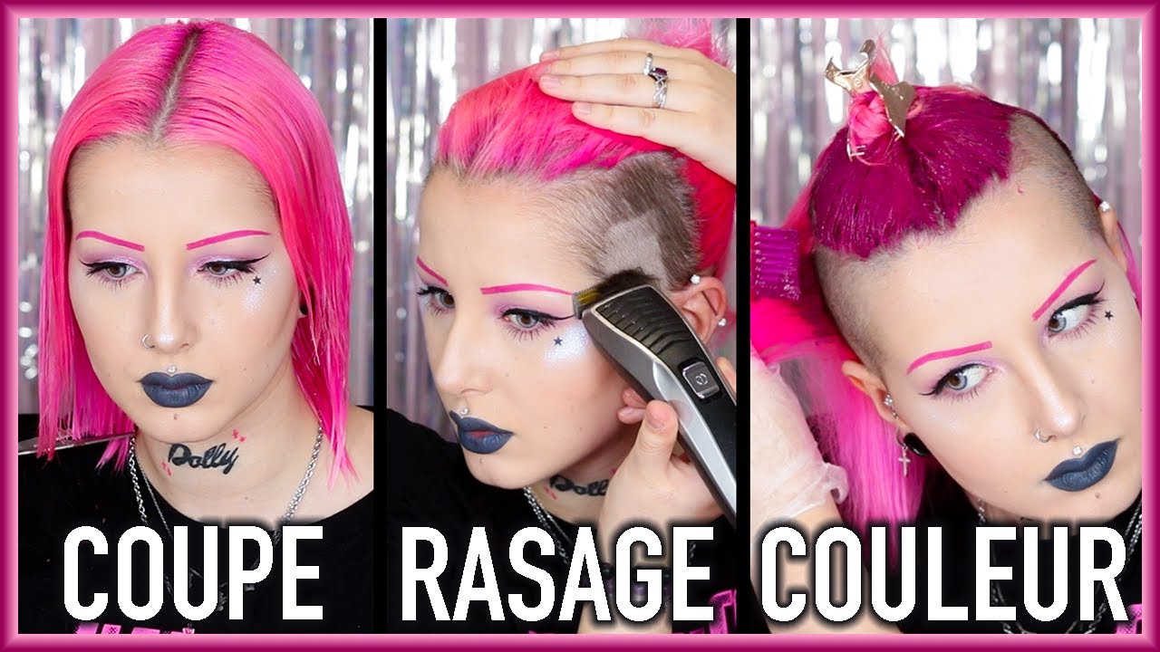 COUPE ✂️ RASAGE 🪒 COULEUR 👩🏼‍🎤 & TEST 'Guy Tang Mydentity' MAGENTA MAGIC