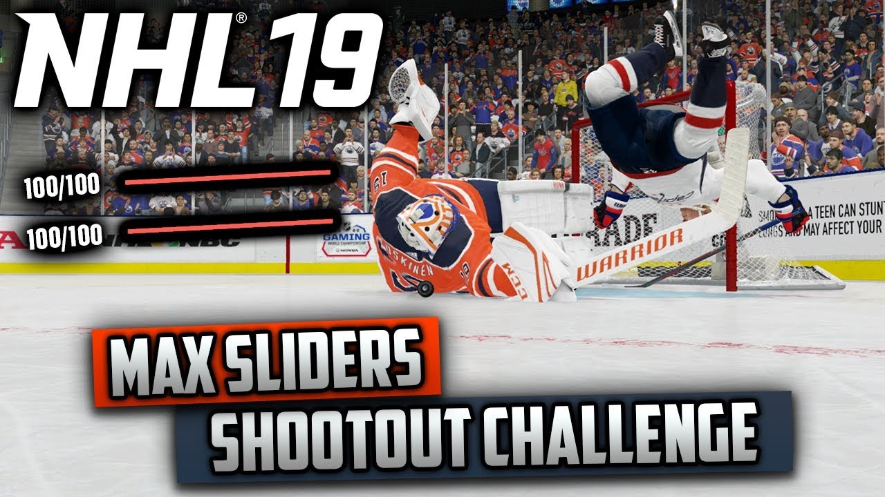 Can I Win a Shootout Using Max Sliders? (NHL 19 Challenge)