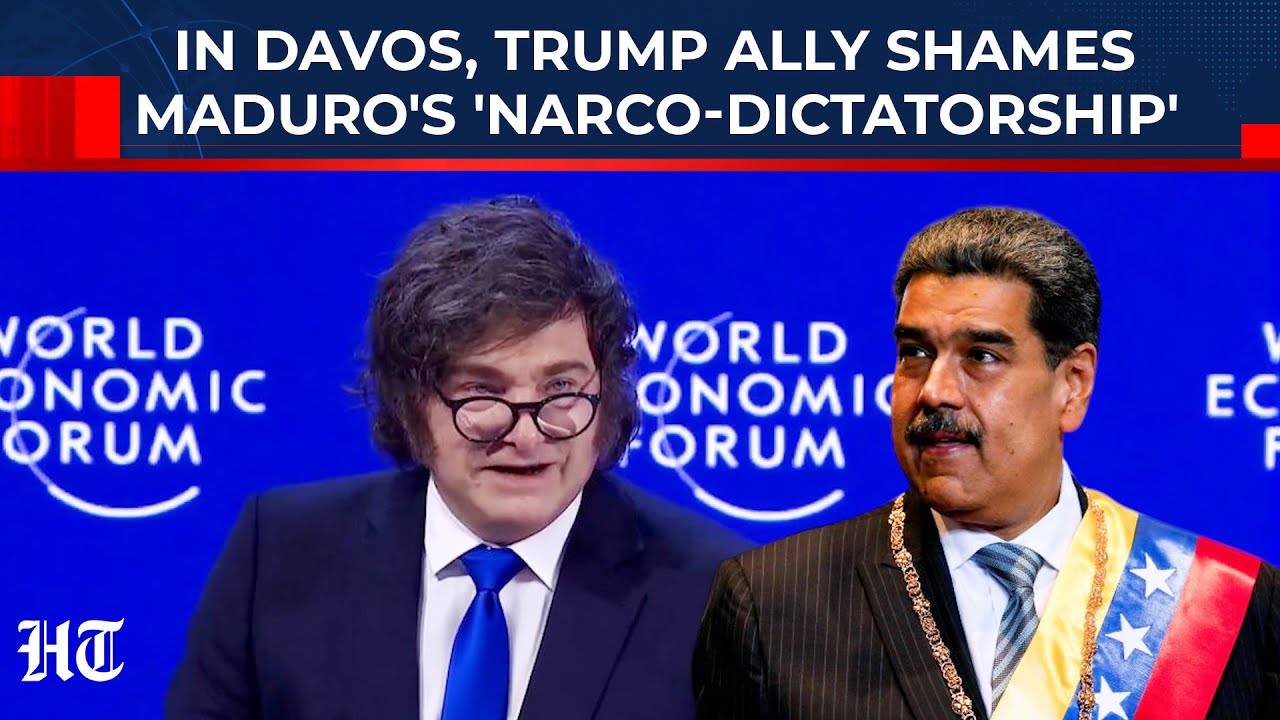 In Davos, Trump Ally Milei Blasts 'Socialist Policies', Gives Maduro's 'Narco-Dictatorship' Example