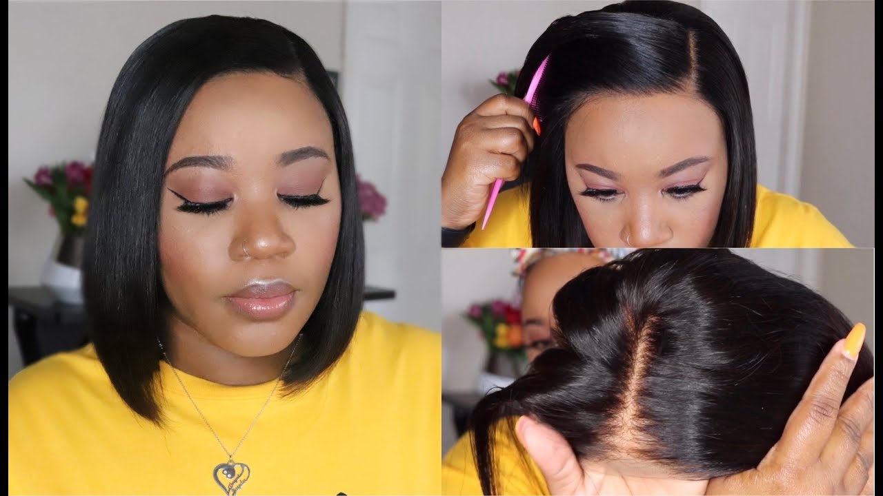 Short Bob Wig For Beginners |  Real Glueless Pre-plucked & Bleached| Royalme